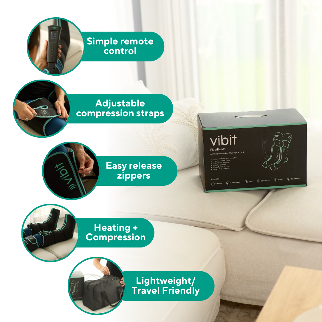 Vibit FlowBoots - Wireless Compression Boots (+Free Gift)